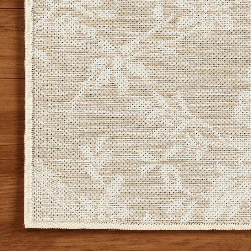 Laura Ashley Doreen Indoor Outdoor Area Rug, Beige Multi, 8' x 10'