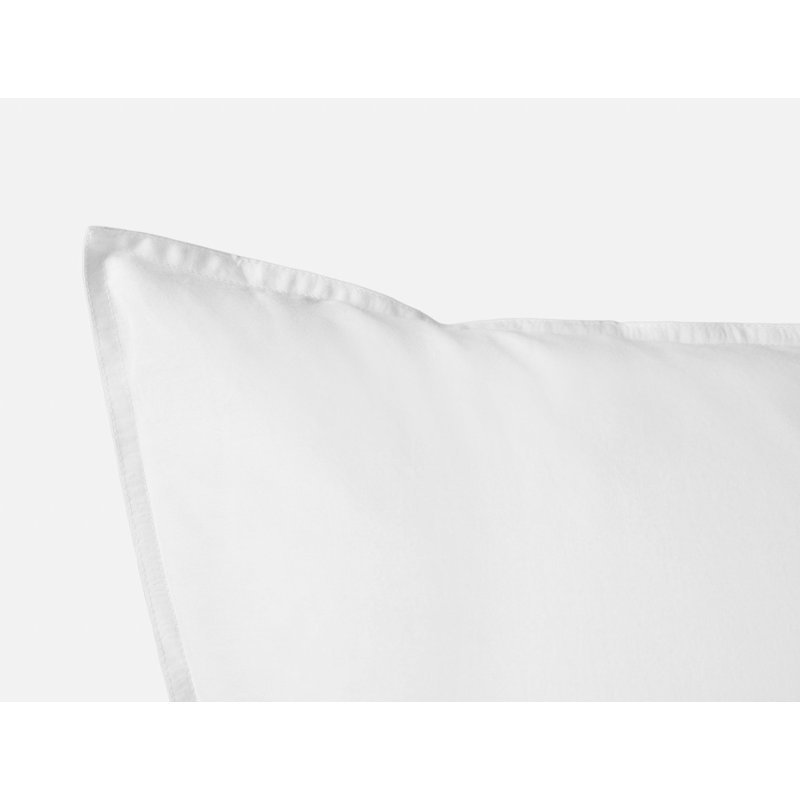Organic Crinkled Percale Sham, Standard, Alpine White