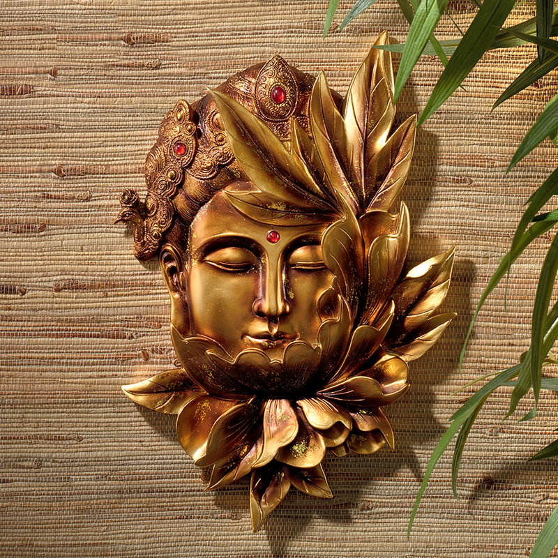 Sculpture murale «Enityed Deity» Guan Yin