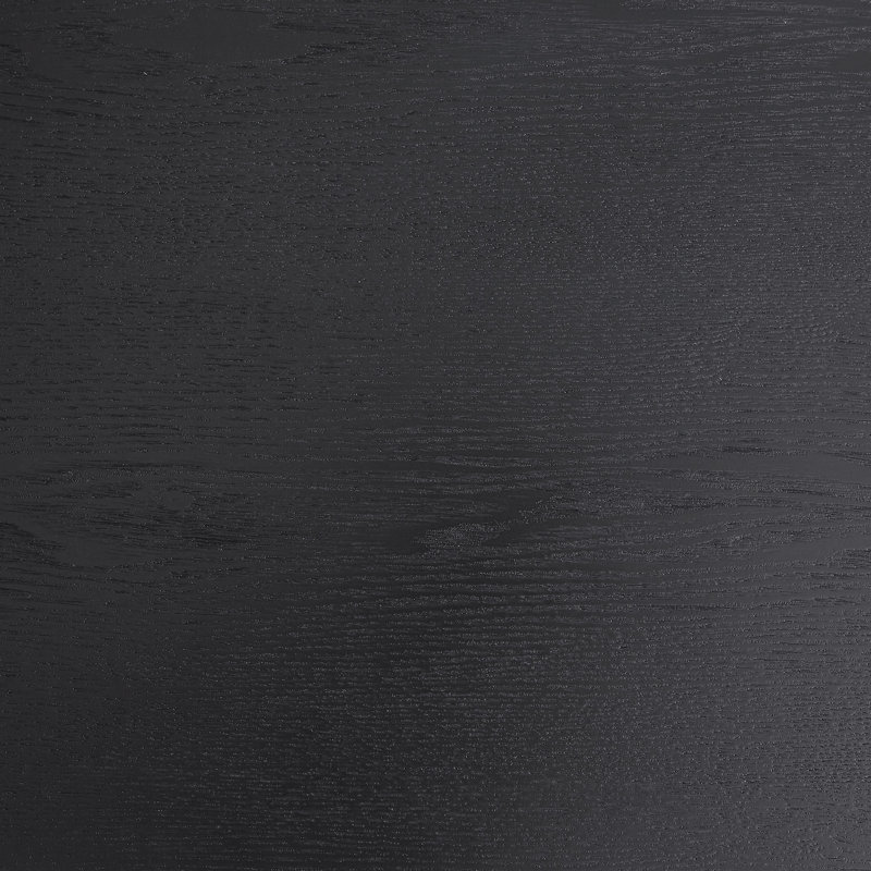 Table basse en bois avec pieds en métal, Noir