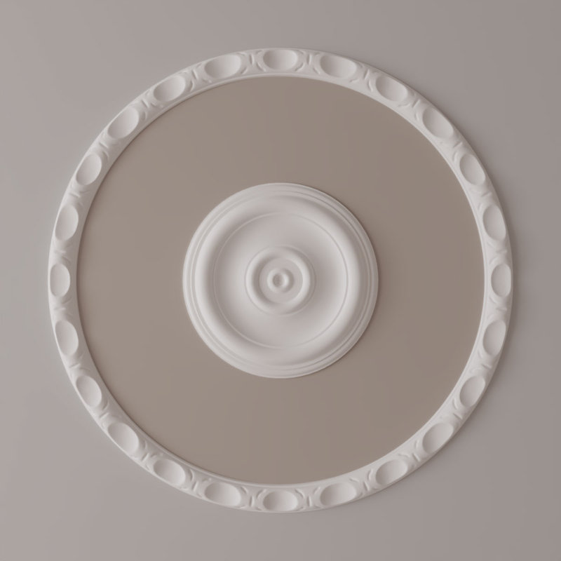 Ensemble d'anneaux de plafond Orrington, H 28,5 po x l 28,5 po x P 2,75 po, Simple (1/4 d'un cercle complet)