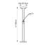 Charlie 180cm Uplighter Floor Lamp-15848989