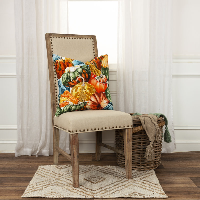 Embroidered Cotton Throw Pillow