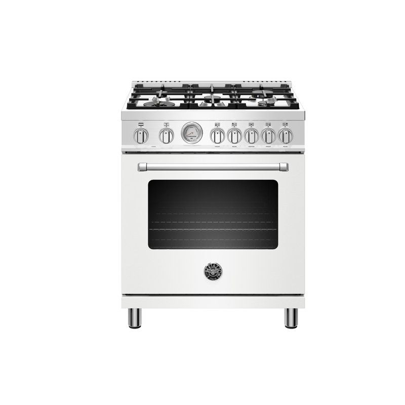 Bertazzoni 30'' W Free Standing Range, Bianco Matt