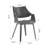 Makda 18.89'' H Faux Leather Upholstered Armchair