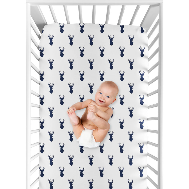 Drap-housse pour lit de bébé en jersey Stag par Sweet Jojo Designs
