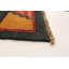 Tapis de bois one-of-kind-noué la new age anatolian bleu foncé/rouge foncé 6 pi x 8 pi aire de laine 10 po