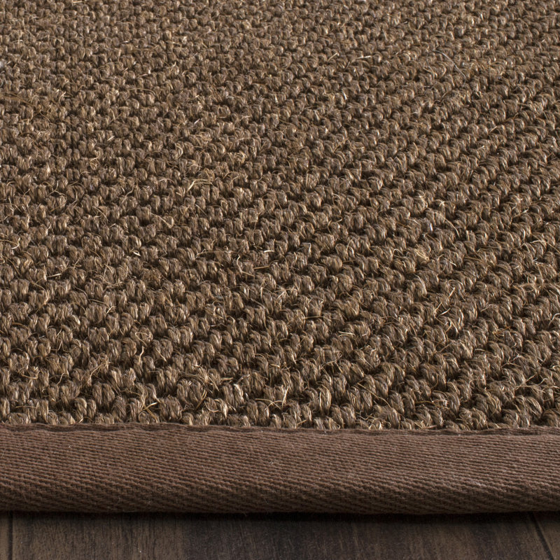 Auckland Jute/Sisal Brown Area Rug, Runner 2'6" x 8'
