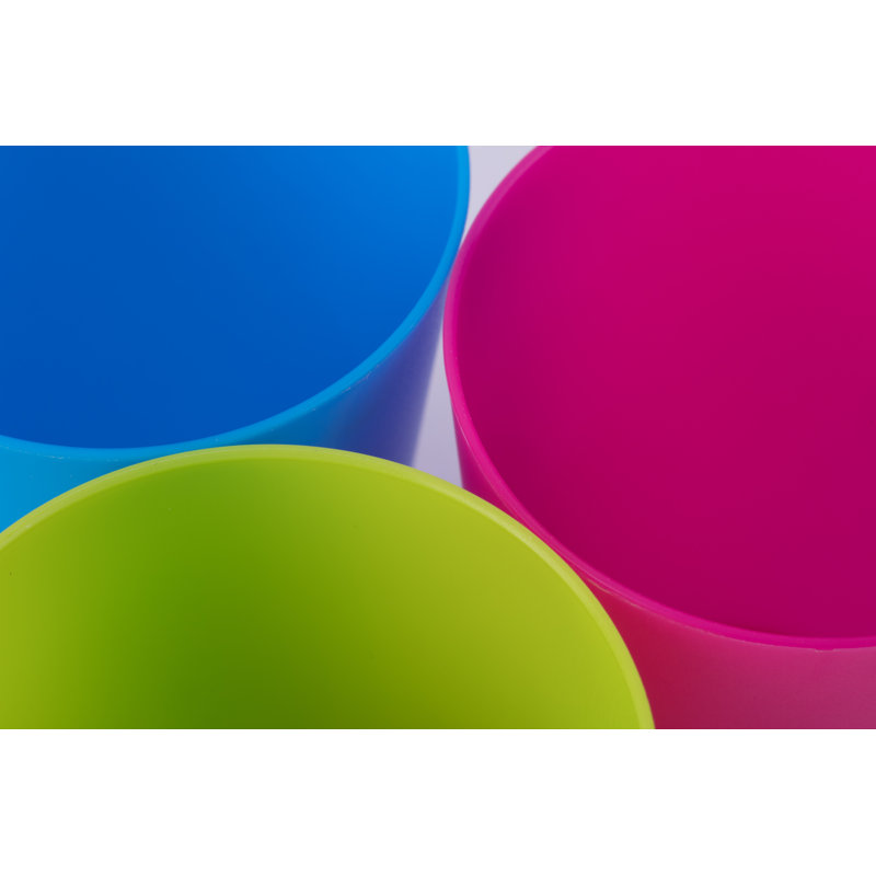 Ensemble de 6 tasses en plastique réutilisables