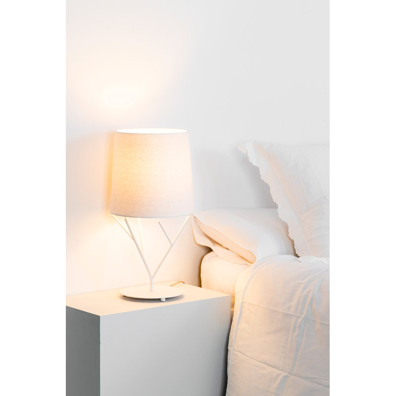 Tree Table Lamp, White, White