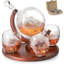 Ensemble de carafe à décanter 14 pièces Antique Ship