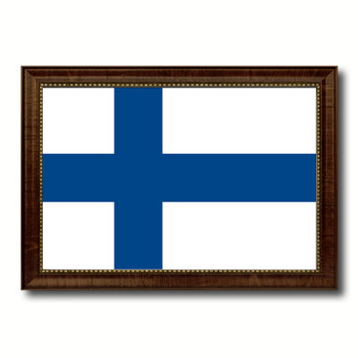 Finland Country Flag on Canvas on Canvas