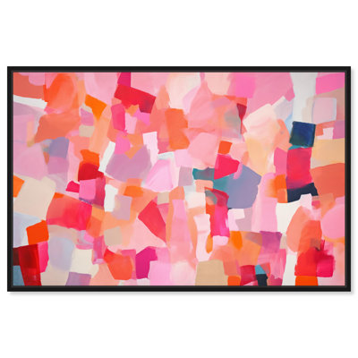 «Crimson Pulse Canvas Maximalist Abstract» par Art Remedy
