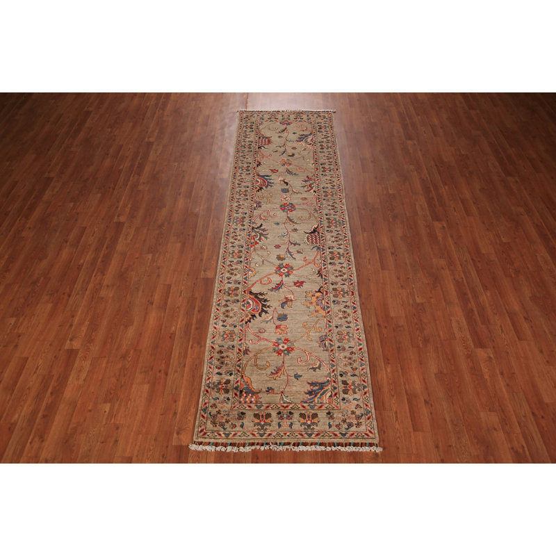 Tapis de couloir oriental à motif végétal Ziegler