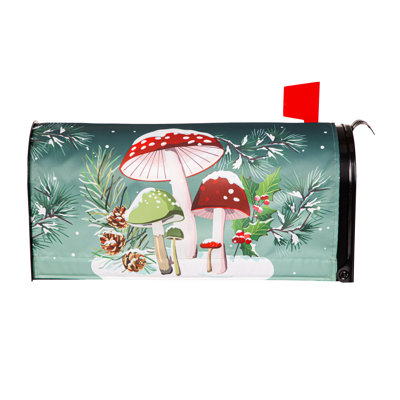Couvercle de boîte aux lettres Woodland Winter Mushroom