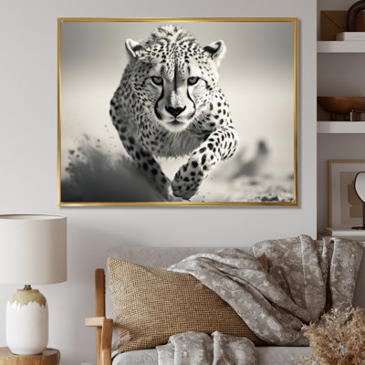 «Afrique Cheetahs Speed», reproduction d'art sur toile