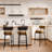 24'' Faux Leather Ronan Set Of 2, Counter Height Ronan With Backs, Upholstered Counter Chairs For Kitchen Island-1697970864