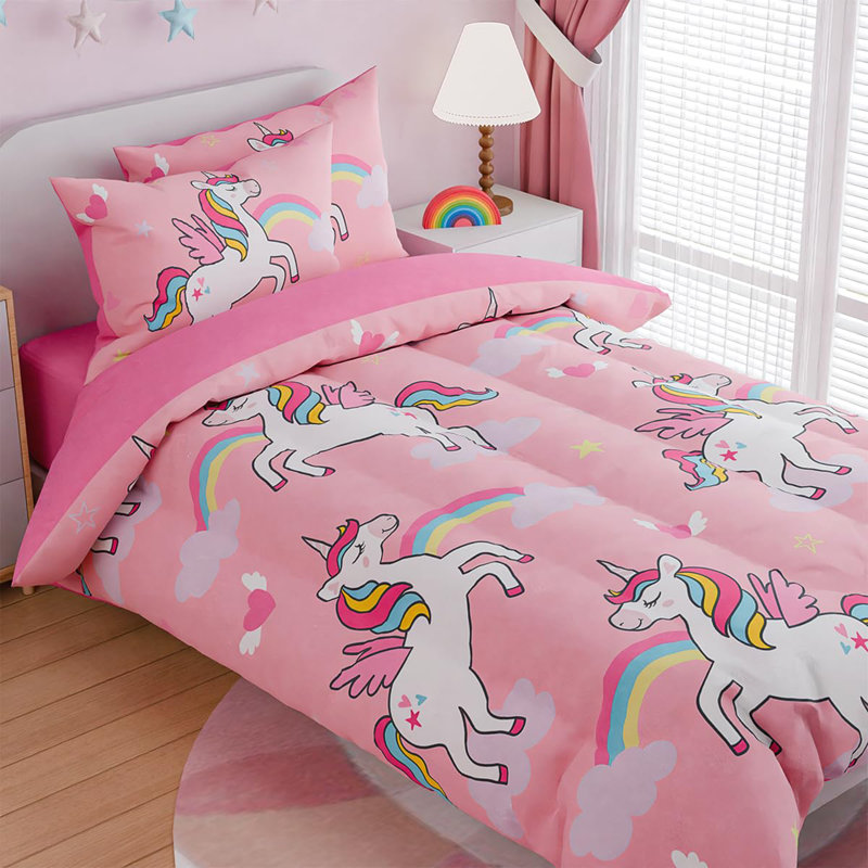 Ensemble de literie pour lit d'enfant Unicorns