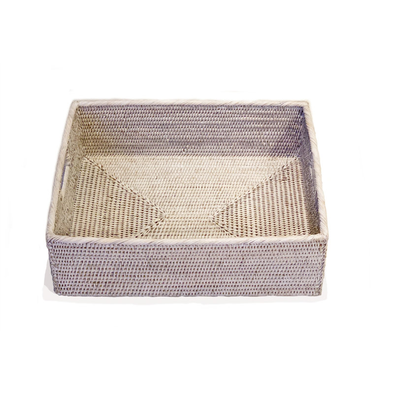 Bathroom Tray, White Wash