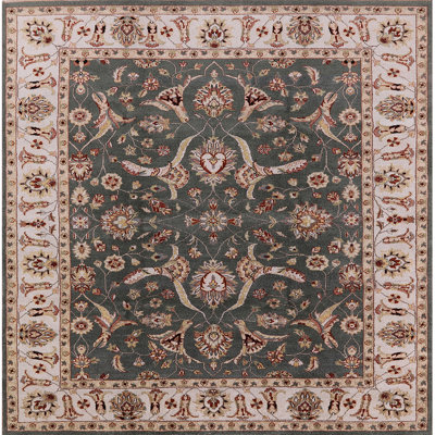 Tapis oriental vert / rouge Lok