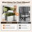 Upholstered Velvet Dining Armchair - 18.1" Seat Height Kitchen Side Chairs-133258484-113257060