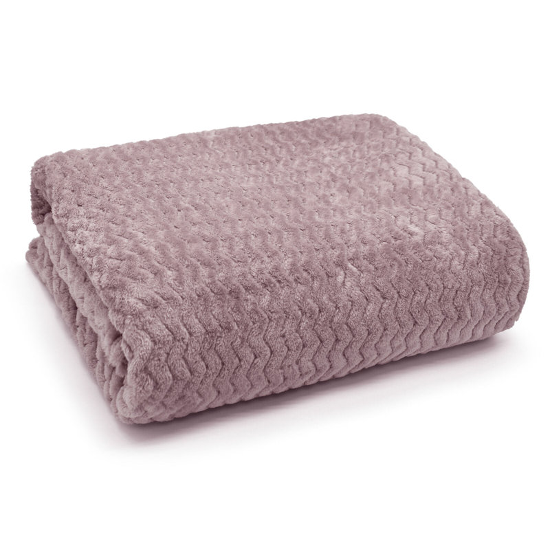 Emmrie Throw Blanket, Mauve