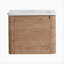 Meuble-lavabo mural 24 po avec lavabo en céramique blanche et porte à fermeture en douceur, emballage KD, contreplaqué-71277339