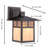 Classic Outdoor Wall Sconce, With Aluminum   Frame  Od1045