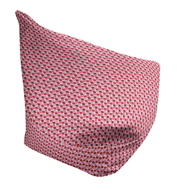 Fauteuil à billes et méridienne standard, Rose clair / rouge vin, H 29 po x l 38 po x P 42 po