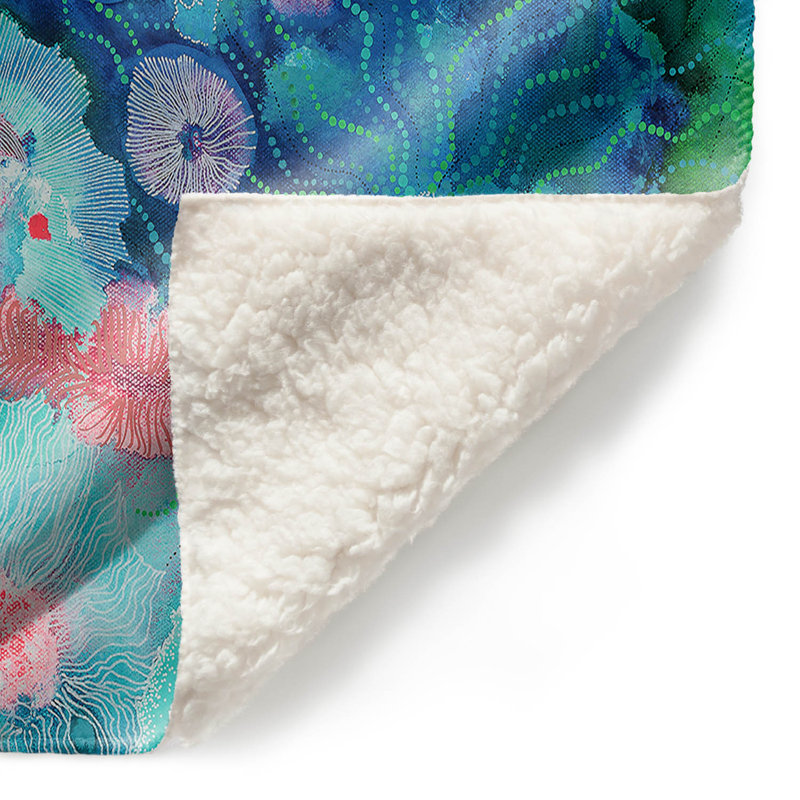 Jeté Underwater Coral Rainbow, l 51 po x L 60 po