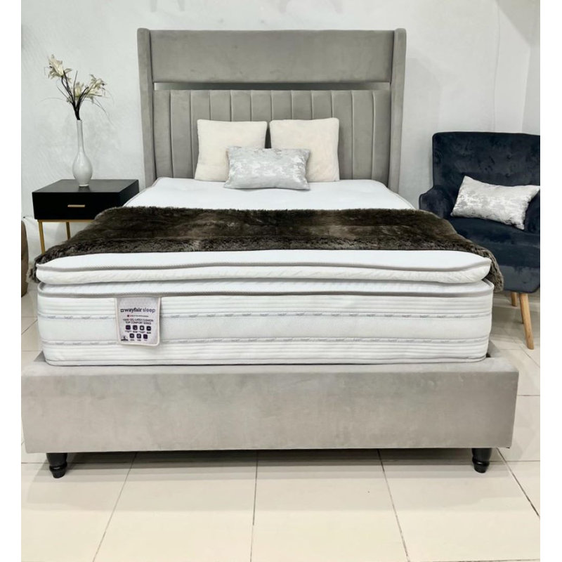 White Noise Pillow Top Pocket Sprung 1500 Mattress, Double (4'6)