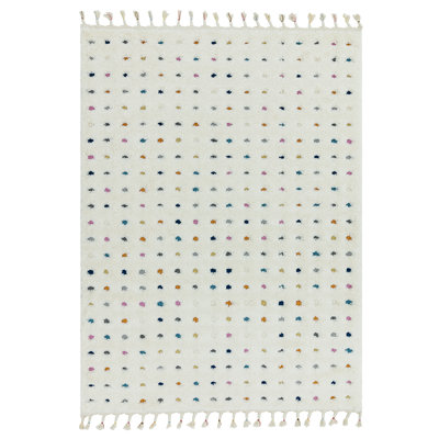 Aairah Shaggy Moroccan Ivory Rug