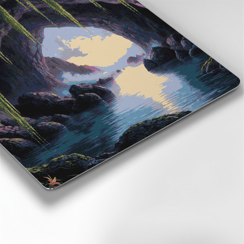 Art mural gris, ouvertures de grottes hawaïennes
