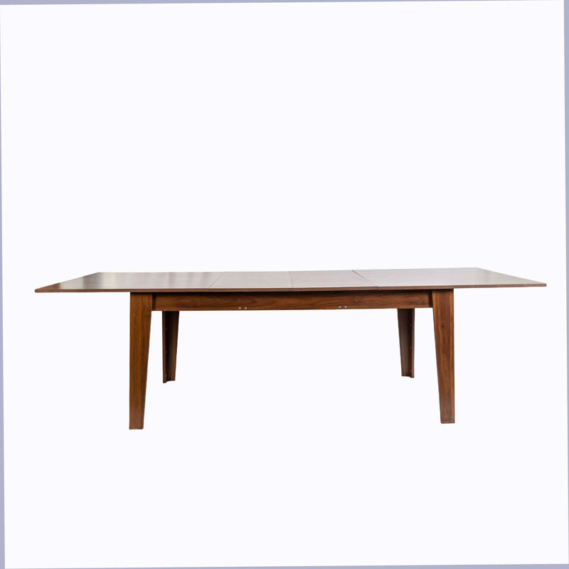 Table de salle à manger, grande table de cuisine extensible de 106,3 po, Walnut