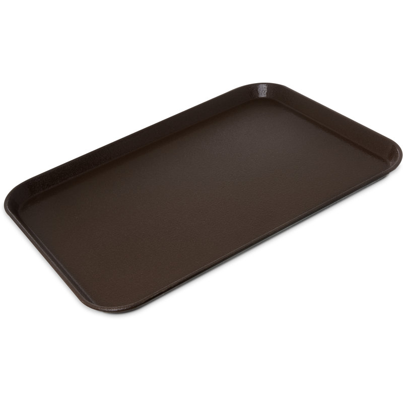 Carlisle Food Service Products Griptite Plastic Tray, 1"H x 22"W x 16"L, Brown