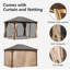 Pavillon de jardin extérieur en acier galvanisé Shepherd