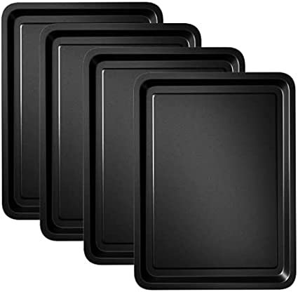Marlow Home Co. Naglee Non-Stick Carbon Steel 4 Piece Baking Tray Set