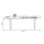 Table basse en noyer massif