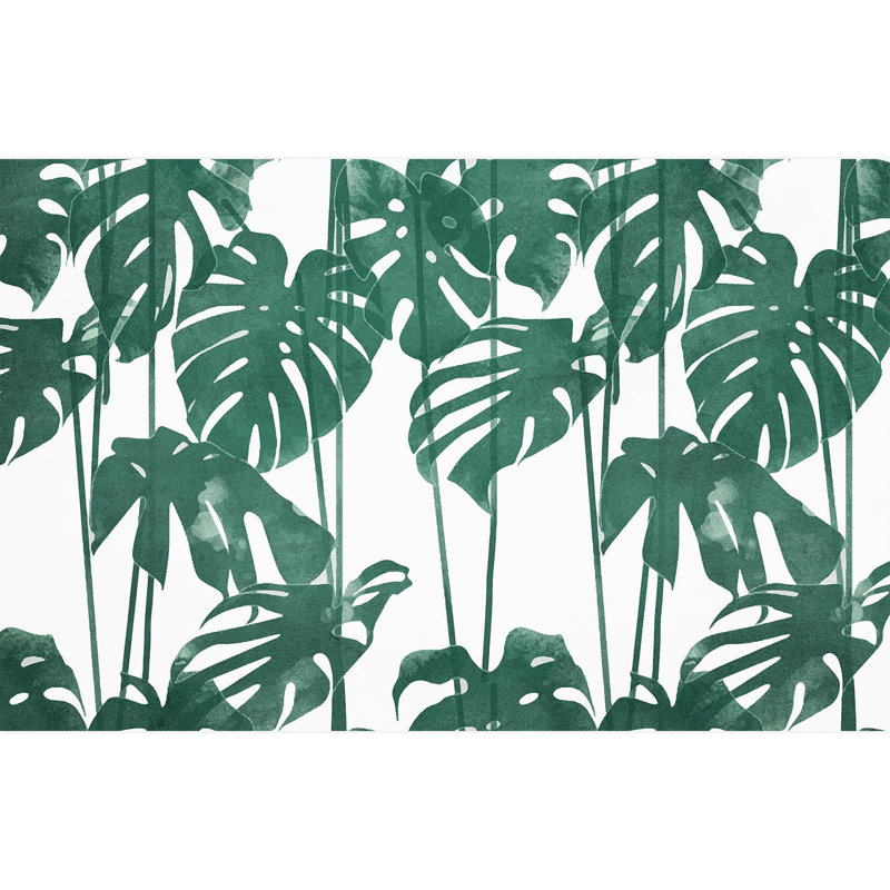 Feuille verte Monstera, L 108 po x l 168 po
