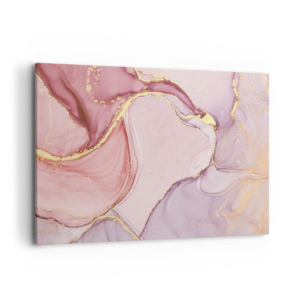 Leinwandbild Abstraction Marble Pink