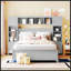 Lit double en bois avec armoire et tablette tout-en-un-2064212945
