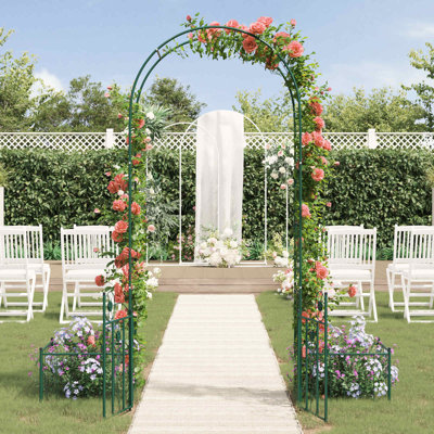 203cm W x 50cm D Steel Arbour