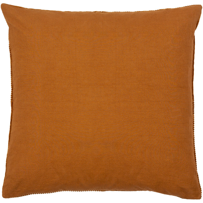 Selma Down Reversible Throw Pillow, 20" x 20", Brick Red