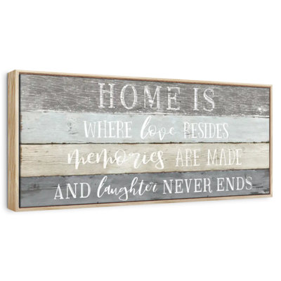 Enseigne murale Home Is Where Love Resides