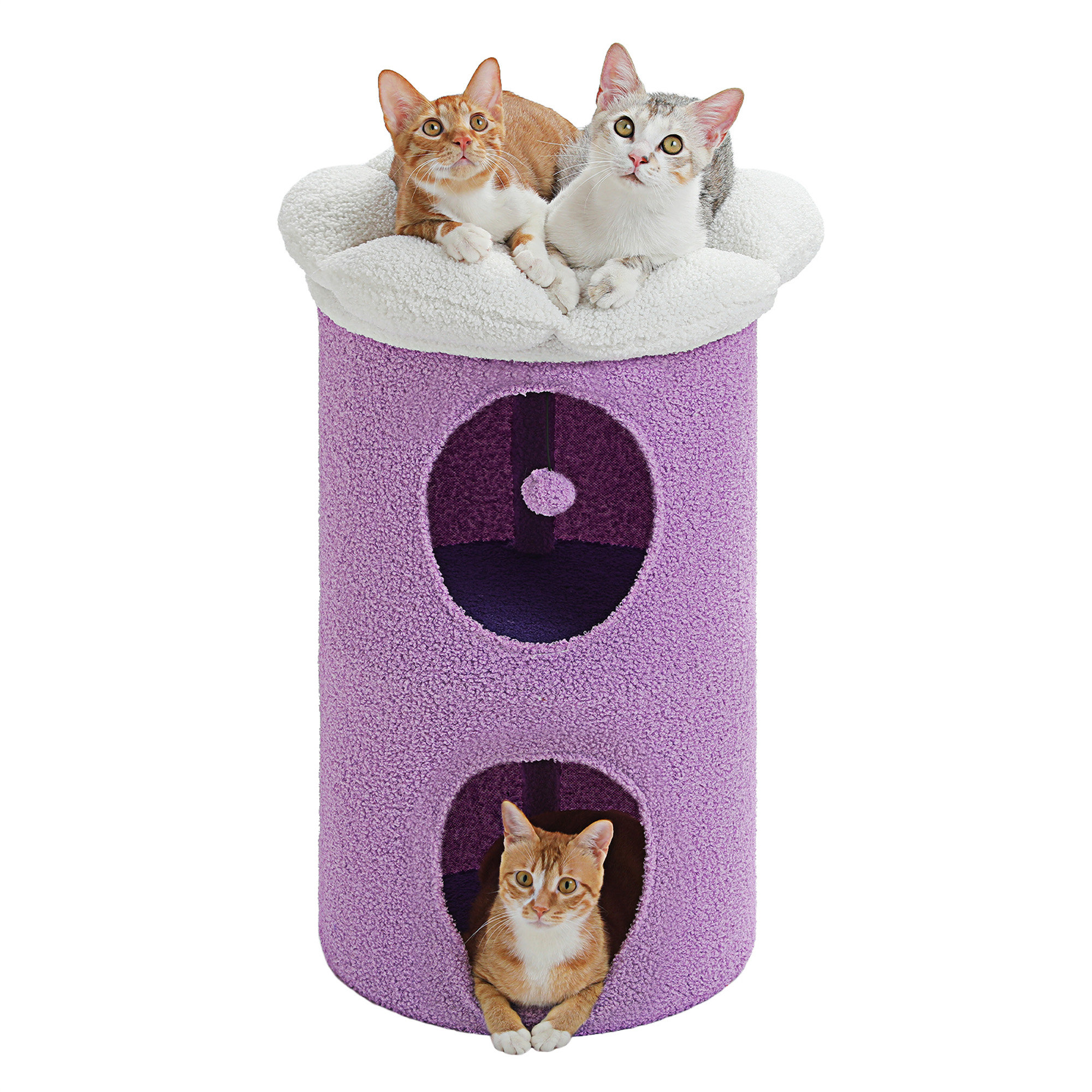 Archie & Oscar™ 2-Level Cat Beds For Indoor Cats, Cat Tree Cat House ...
