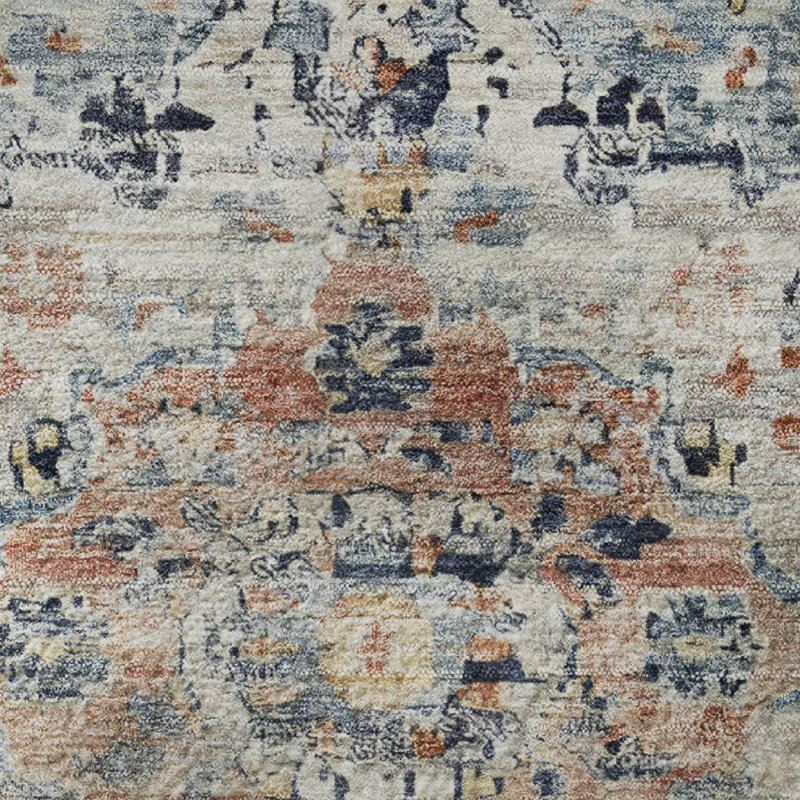 Premium Machine Washable Ashington AMF1832 Global Rug, Rectangle 2'6" x 3'10"