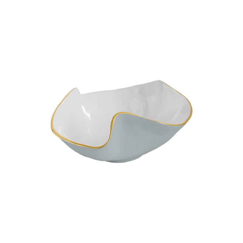 Encanto Aries Bowl, White/Slate, 8.25"