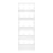 Lavish Home 24"L  x 13"W x 55.25"H 4-Tier Leaning Ladder Bookshelf, White-61175120-111467594