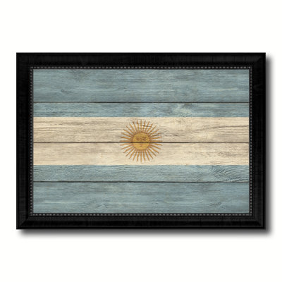 «Argentine Country Flag», reproduction sur toile encadrée