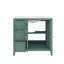 Meuble-lavabo de 36 pouces avec lavabo en céramique, armoire de rangement pour salle de bain avec 3 tiroirs, 2 portes et 2 tablettes latérales ouvertes-1794729490